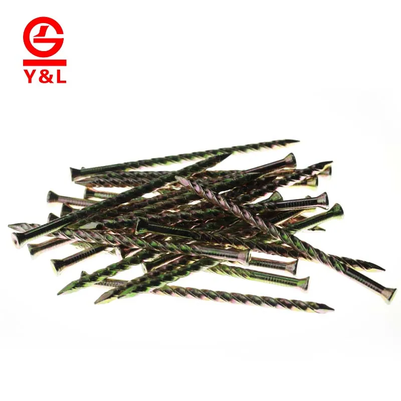 Wire galvanized Stainless Steel Screw Shank Flooring Nails