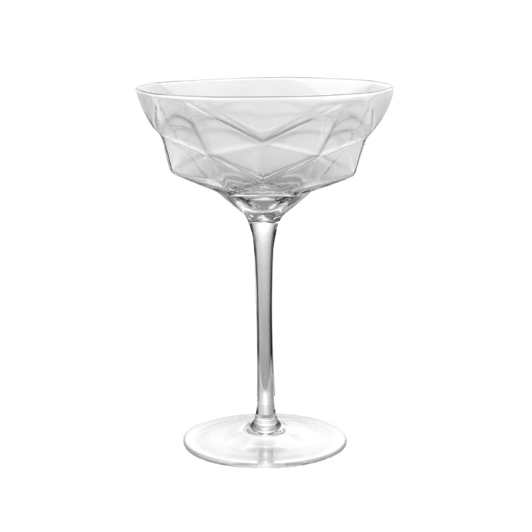 300ml lead free goblet glass ice cream dessert cup drinking crystal Margaret glass stem cocktail glasses