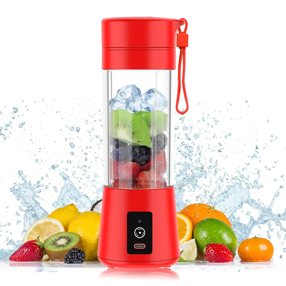 Portablere Chargeable Spremiagrumi USB Rechargeable Portable Fruit Smoothie Bottle Entsafter Cup Mini Blender Juicer