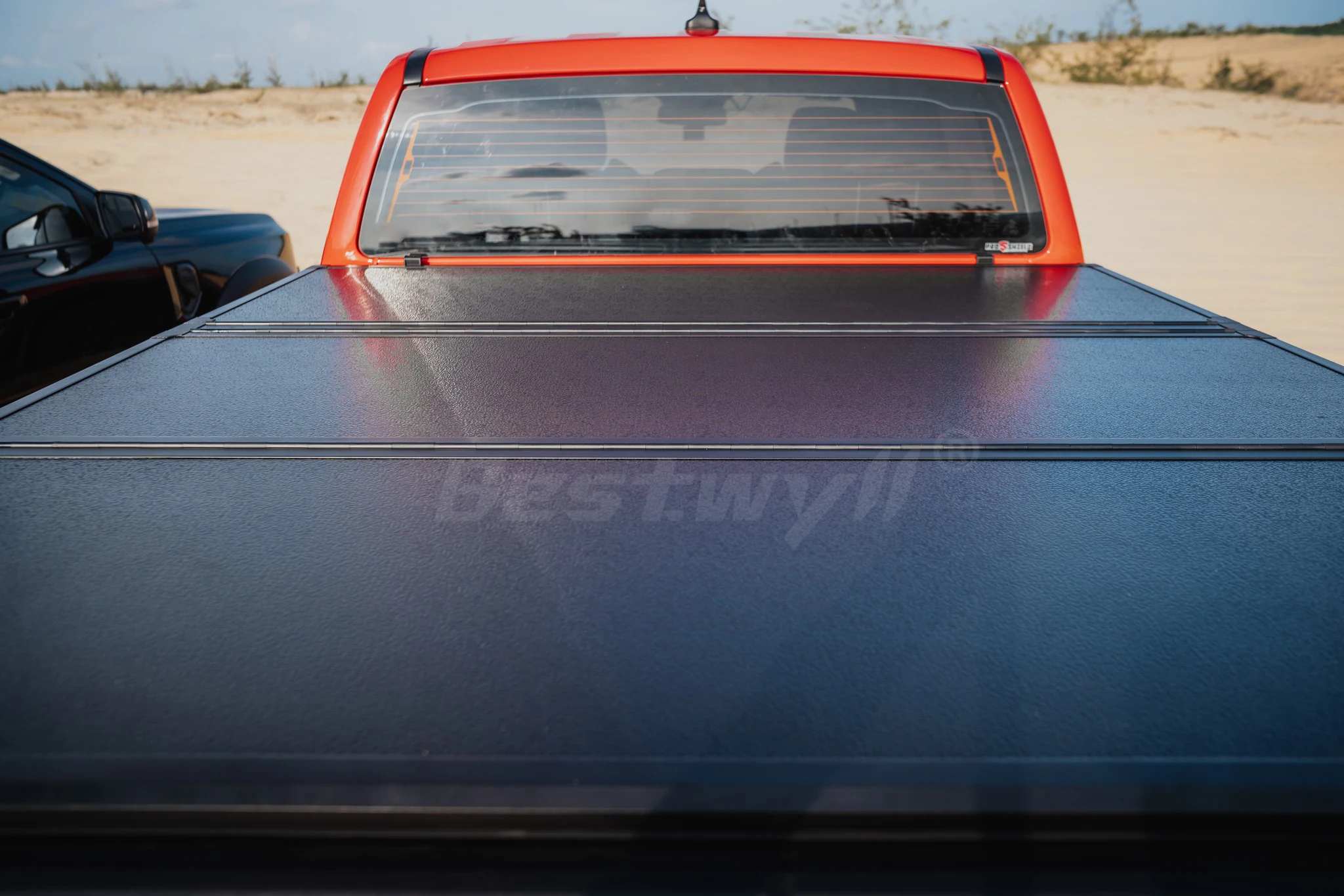 BESTWYLL Car Pickup Truck Three Foldable Folding Tonneau Tri Fold Hard Tri-Fold Trifold Bed Cover For Ford Ranger Xlt 2023 Z13