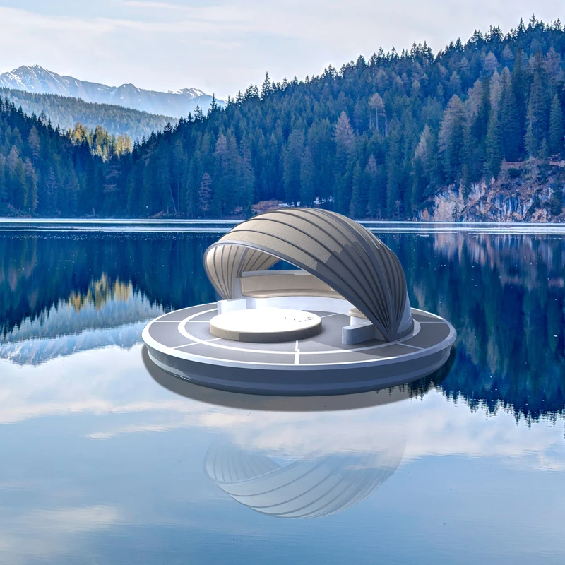 Modern Floating Boat Prefab Small House Water Prefabricated Houseboat Aluminium Alloy Yacht Luxury Boat Aluminum OUTBOARD CN;GUA