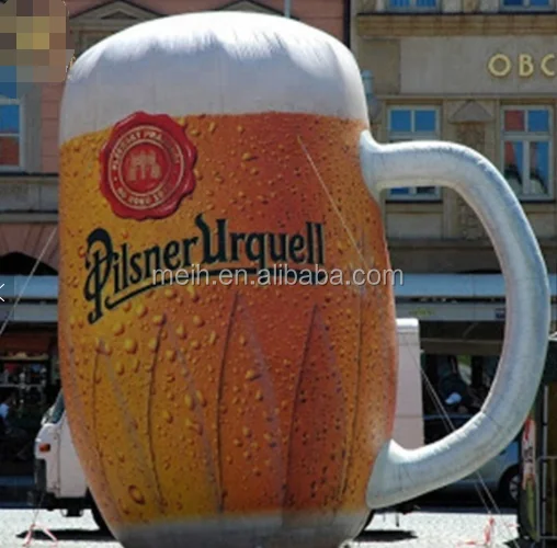 Hot sale customized Inflatable beer glass model for advertising promotion