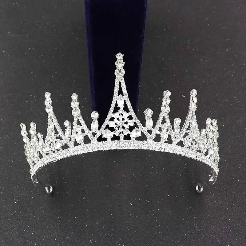 Korean bridal headwear Atmospheric Rhinestone Crown Princess Birthday Crown Headband Photo Studio Wedding Dress Accessories