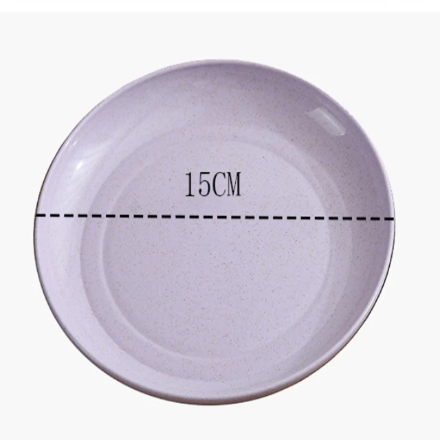 Пищевая Пшеничная солома тарелка экологически чистое растение биоразлагаемая пластиковые столовые наборы