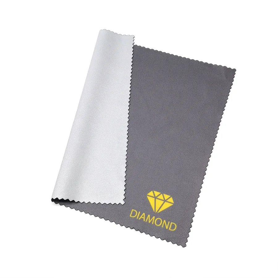 Custom Microfiber Polishing Cloth Sterling Silver Jewelry Watch Eye Glasses Sunglasses Cleaning Cloth With Logo