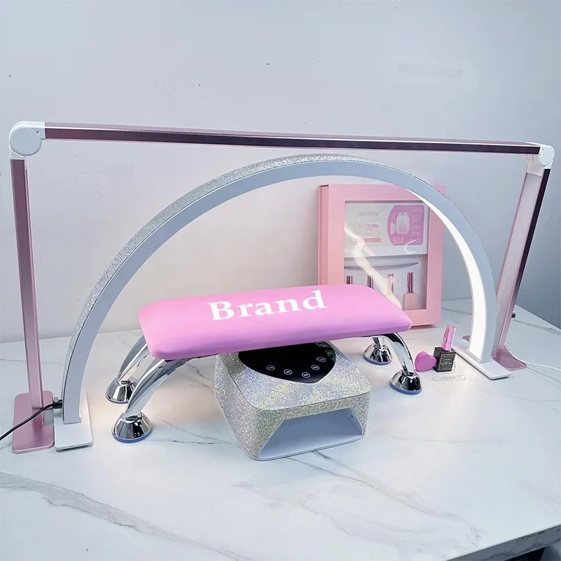 Super Brightness 36W Manicure Swing Arm Table Lamp Light Acrylic Nail Desk Table Lamp for Tattoo Eyelash Extension