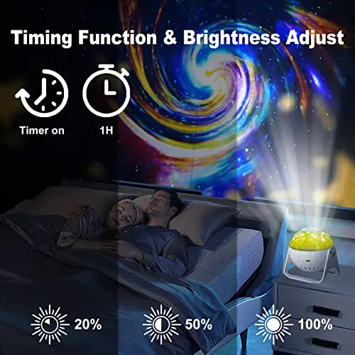 Star Galaxy Projector Night Light With Music Bluetooth Astronaut Night Lamp Portable Galaxy Projector