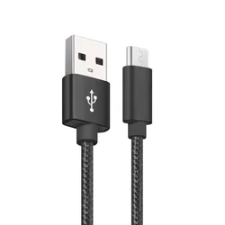 Free Shipping micro usb cable nylon braided data cable in mobile phone cables Sync and Fast Charging micro usb cable