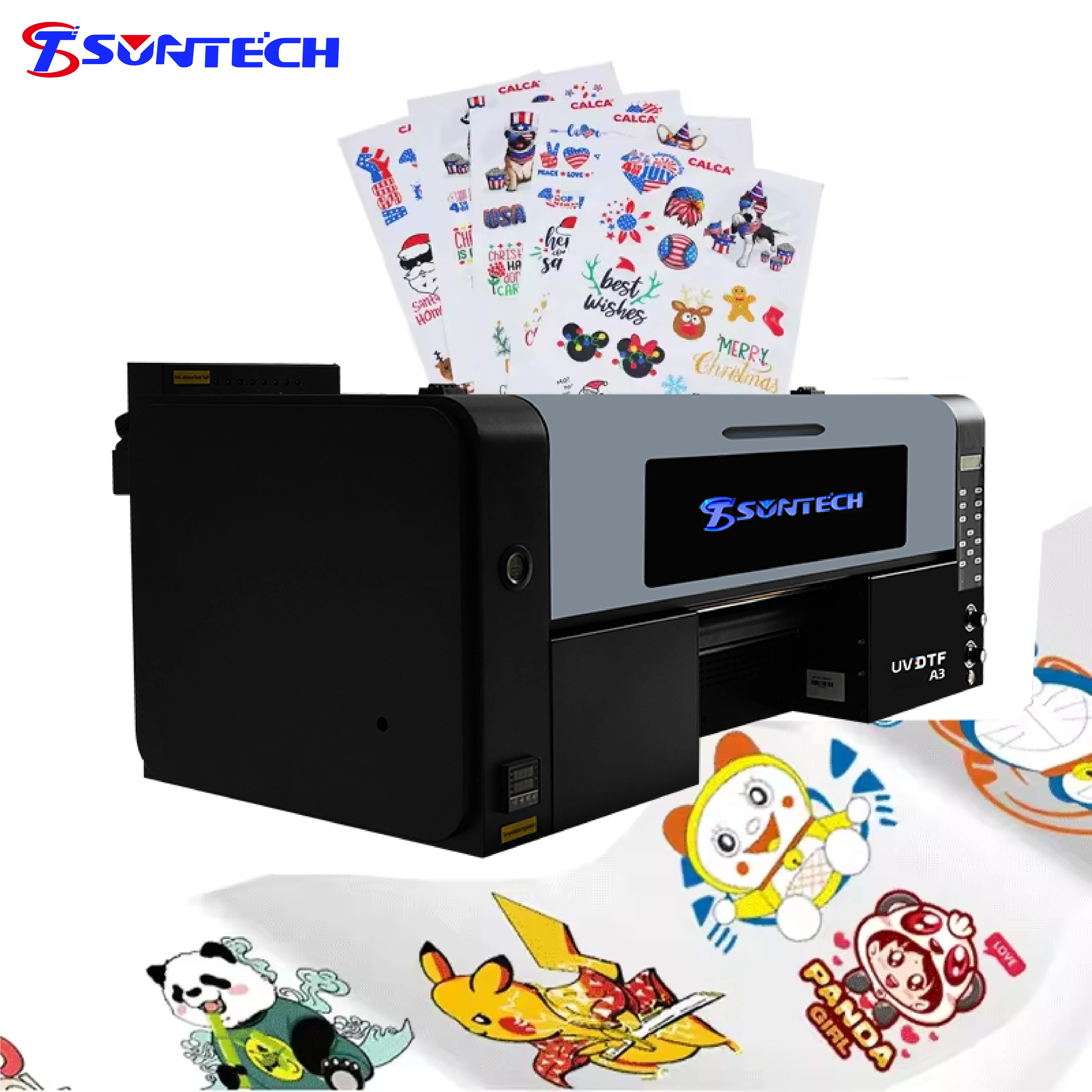 Small crystal label uv printer crystal paste UVDTF label logo label is fully automatic Crystal paste case makeup case printer