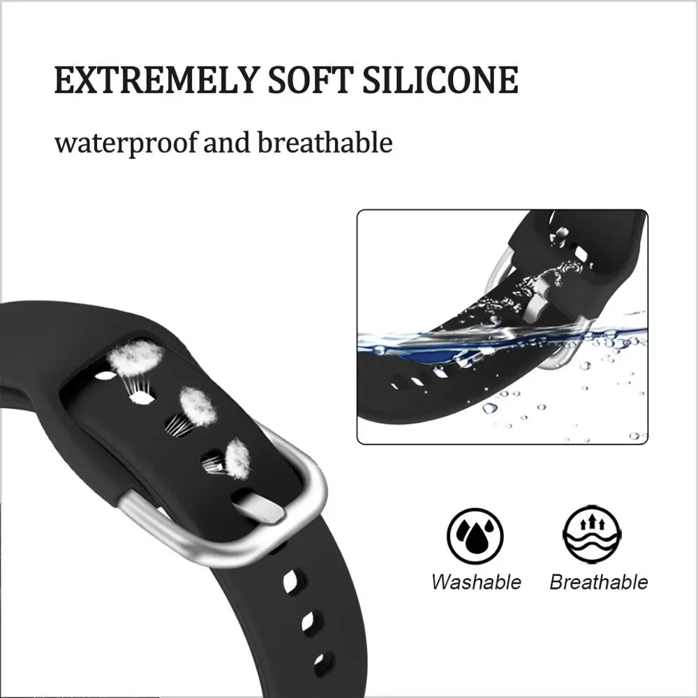 22mm Silicone Band for Samsung Galaxy Watch 46mm High Quality Sports Strap for Samsung Gear S3 Frontier/Classic for gt 2