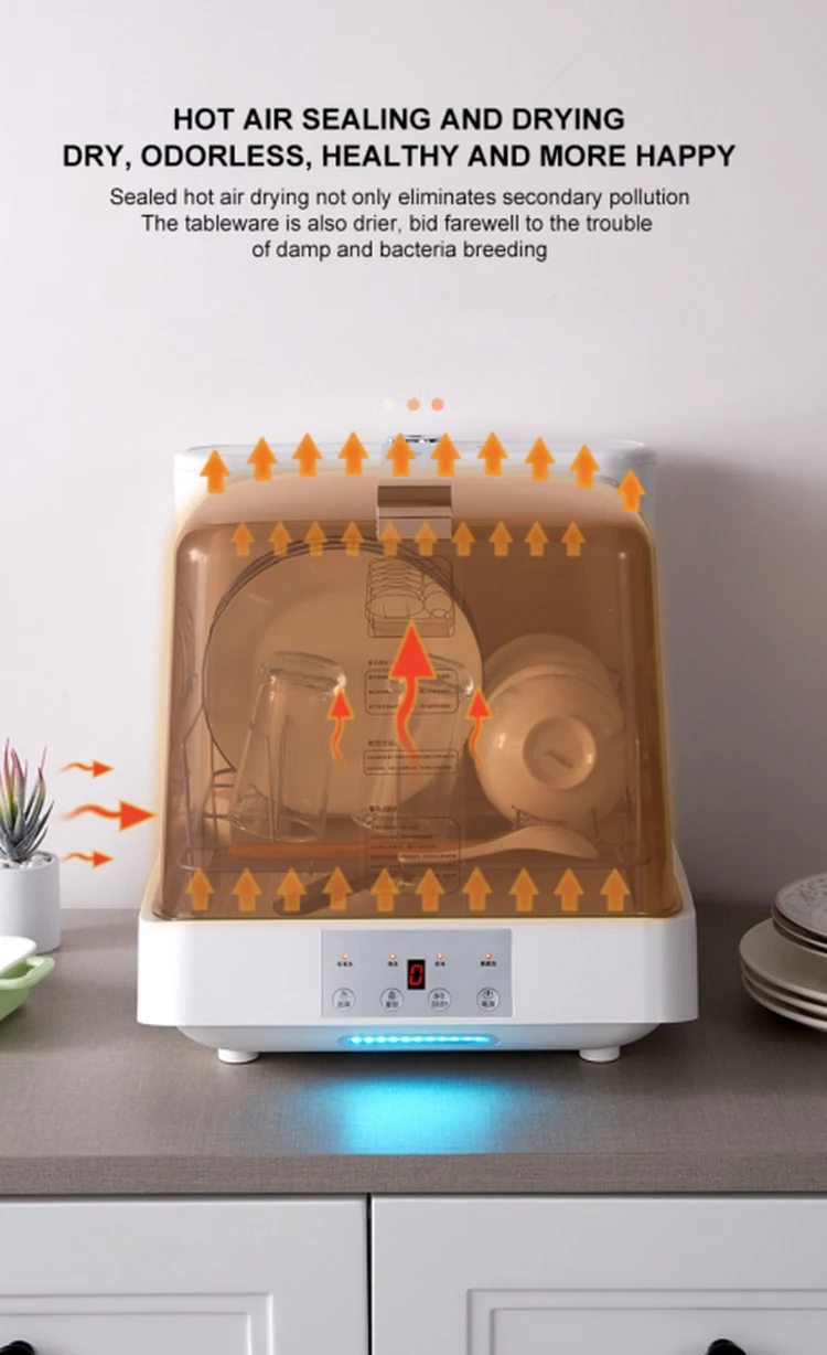 Household Using Kitchen Plastic Mini transparent Dish Washer Machine for Home