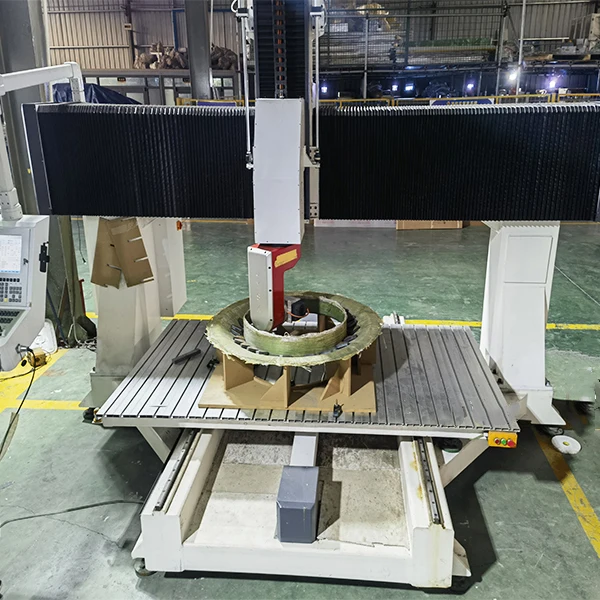 1325 moving table machine 5 axis for 3d craving with servo motor