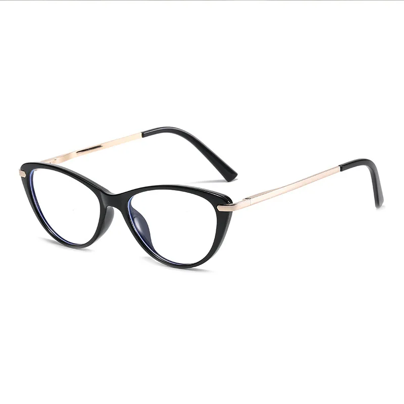 2024 High Quality Lightweight Anti Blue Light Tr90 Unisex Men Women Myopia Small Cat Eye Glasses Frames