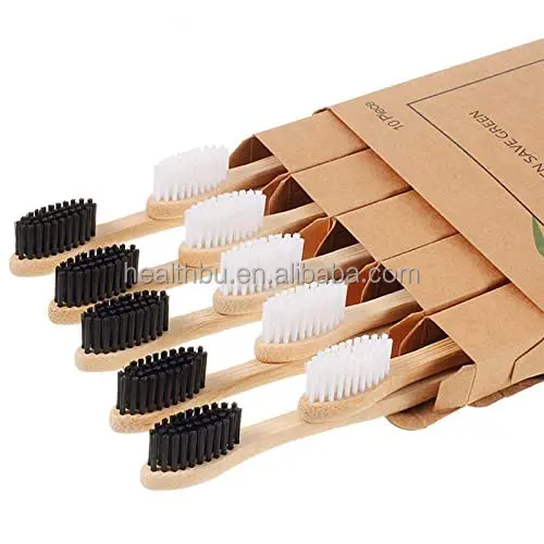 Hot design bamboo toothbrush boar hair bristles