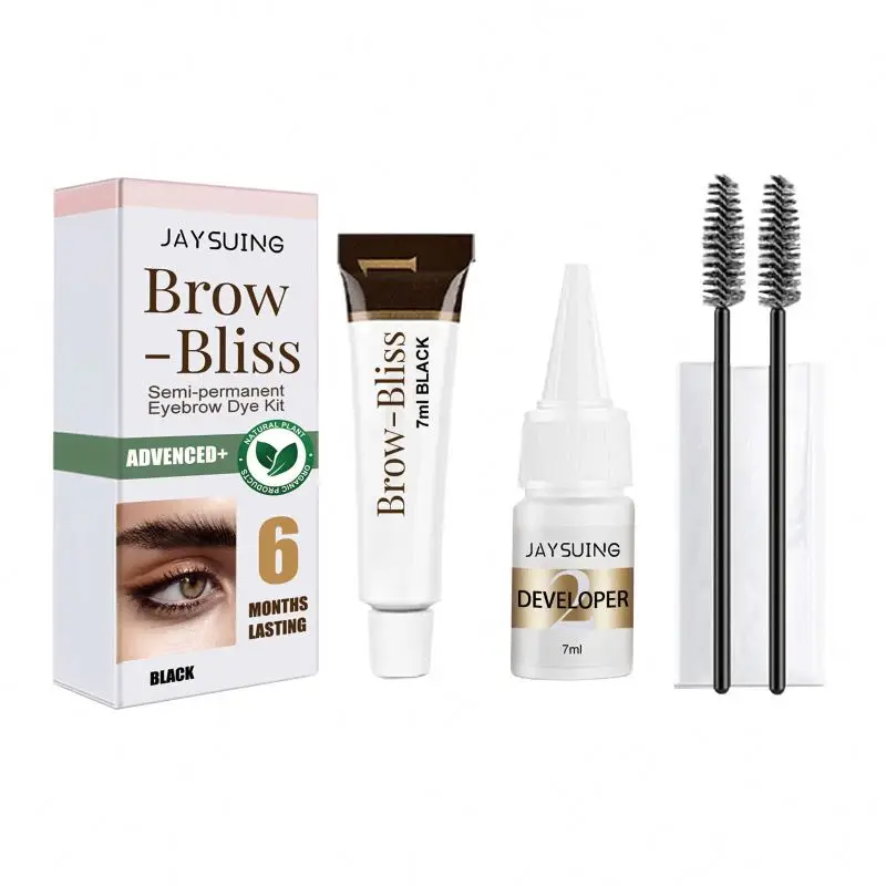 Semi Permanent Eyebrow Coloring Waterproof Long-Lasting DIY Color Styling Wax Dyeing Makeup Eyelashes Eyebrows Dye Cream