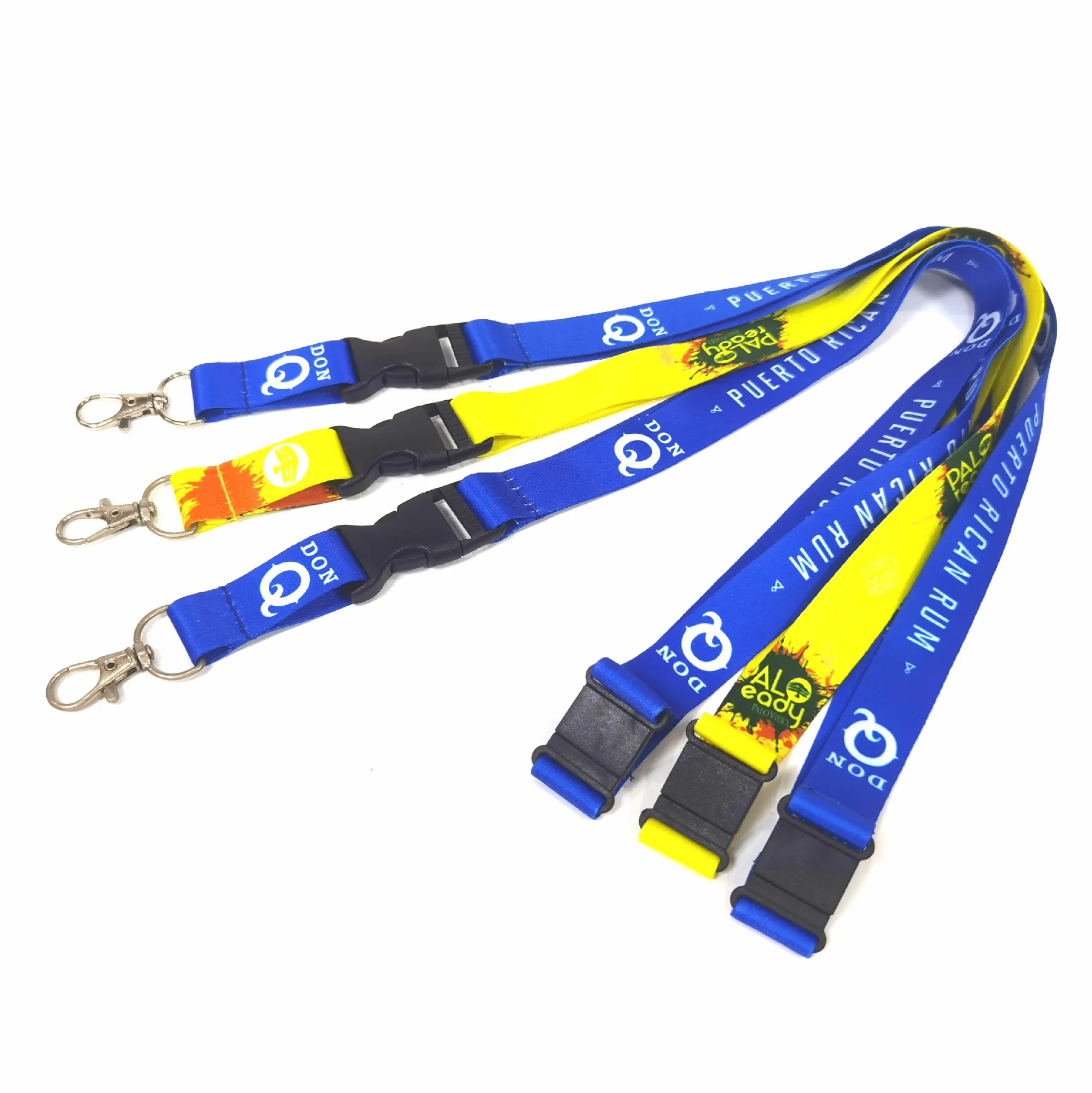 Personalized Custom Printing Logo Lanyard Sublimation Polyester Neck ID Lanyards With Logo Custom