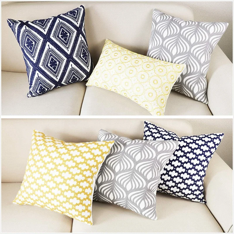 
China factory custom throw new style home decor sofa fabric for canvas pillow 