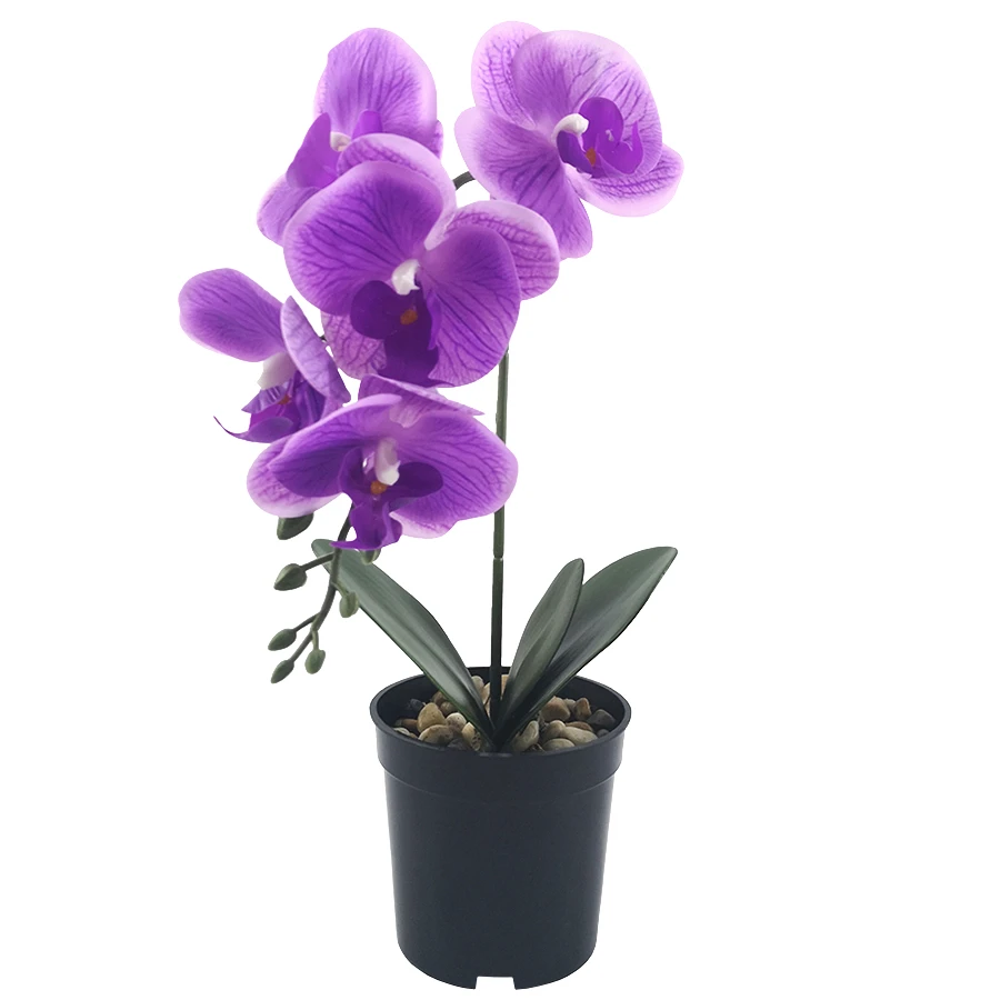 Home accessories Artificial  flower decoration Phalaenopsis vase living room table tea table vase overall floral decoration