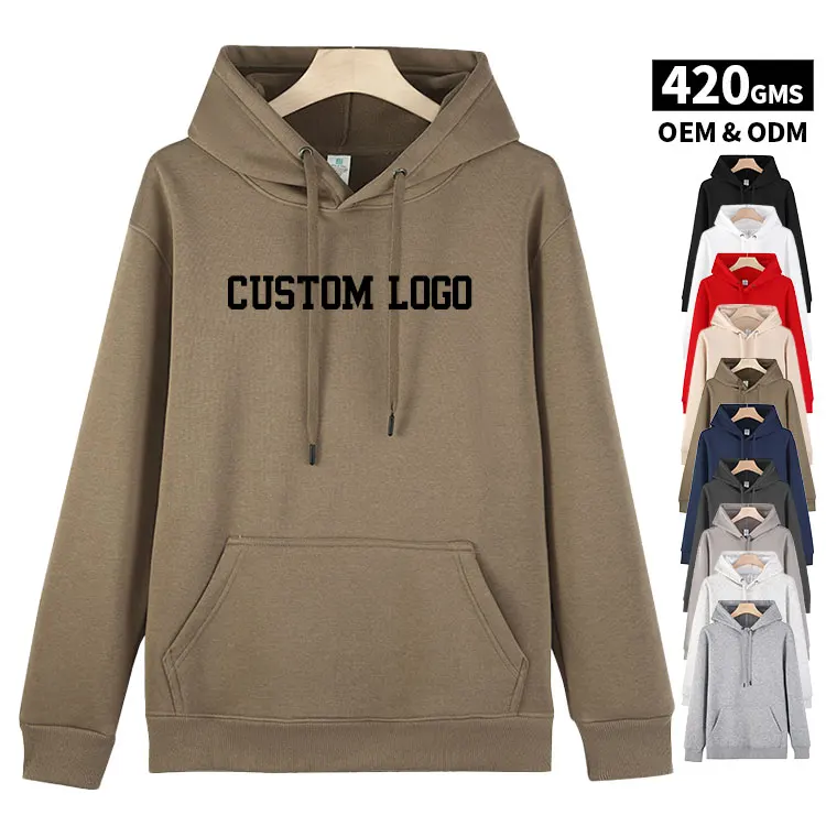 High Quality Street Wear Over Size Wholesale Hoodie Fashion Clothing Man Blank Sweatshirts Hoodies Custom Pullover Cotton OEM