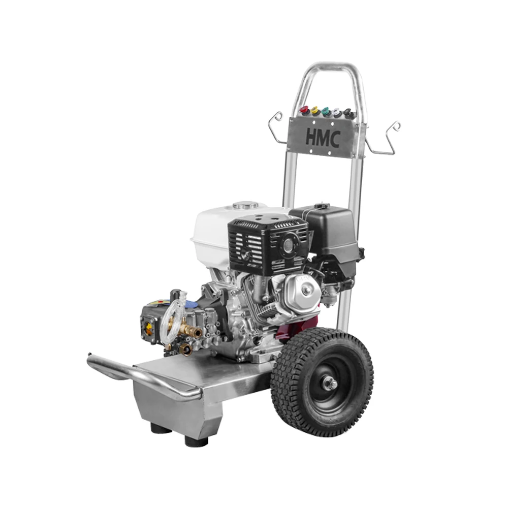 HMC 3000psi Car Washer Stainless Steel Frame Japan Engine Italian Pump Gas Powered Pressure Washer for machinery repair shops