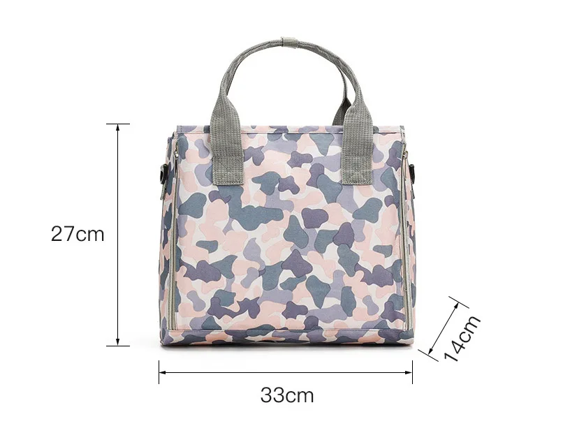 Customized Mommy Wet Bags Oxford Manufacturer Waterproof Mummy Maternity Mom Camouflage tote bag