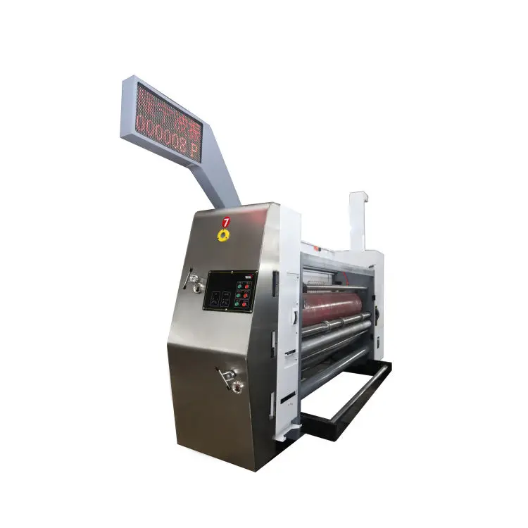 ZH-SYKM Lead Edge Feeding Printing Slotting Die Cutting Corrugated Carton Making Machine For Sale