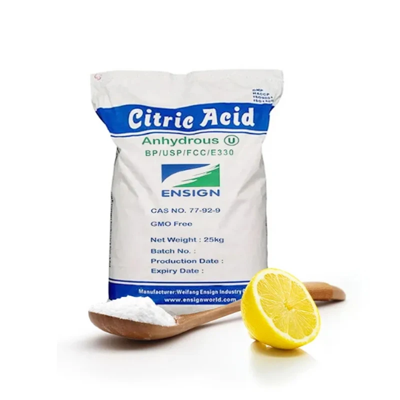 High Quality Food Grade Ensign Citric Acid Anhydrous for Sale Citric Acid