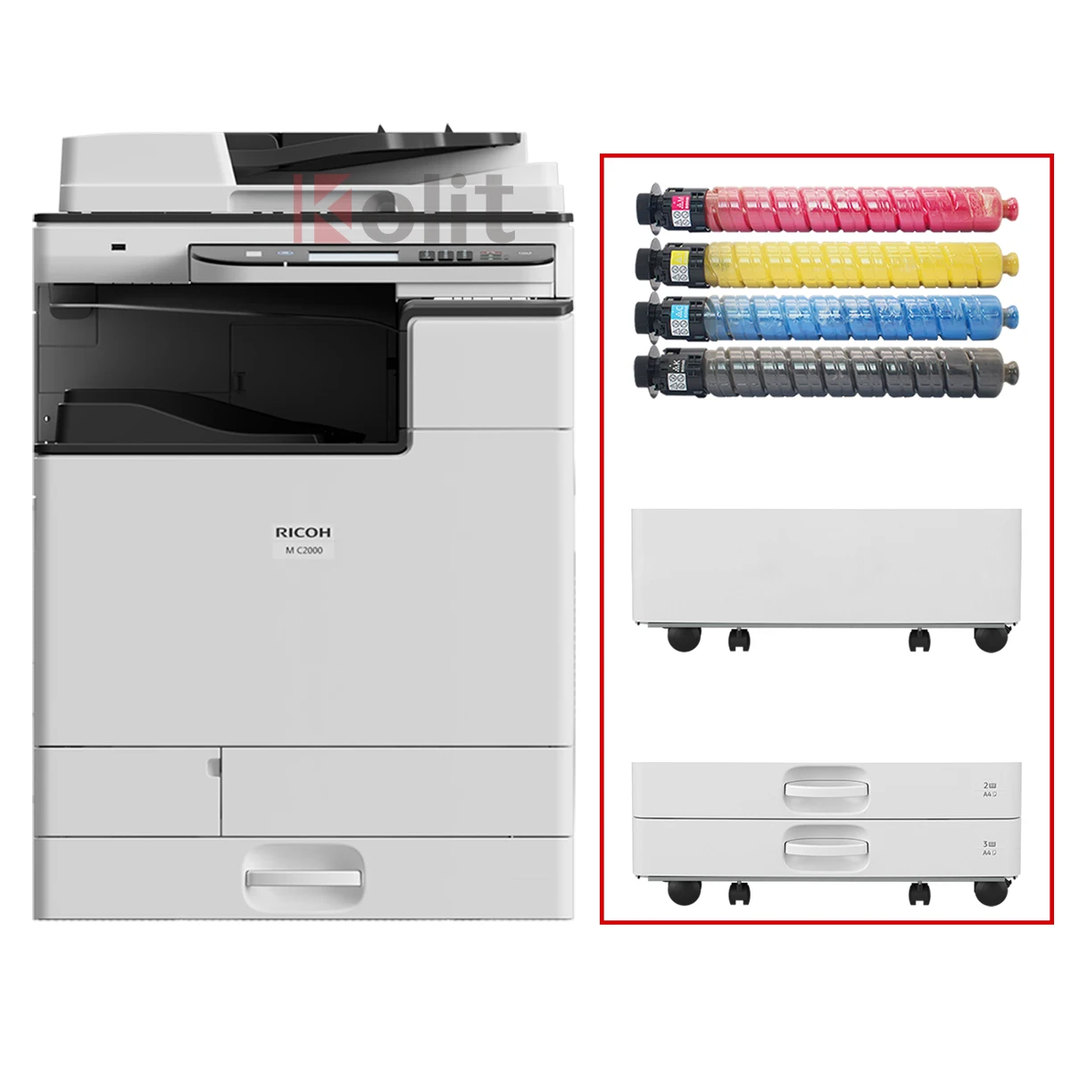 Доступный Новый rricoh M C2000 A3 цветной многофункциональный принтер сканер копировальный аппарат с автоматической подачей документов