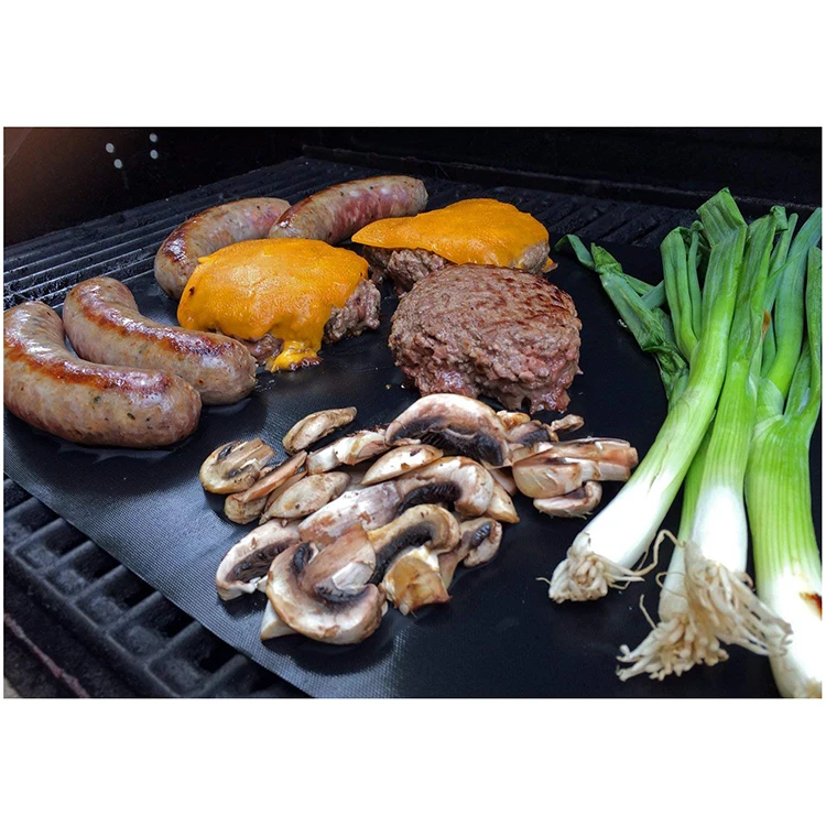 portable fire retardant bbq grill mat grill mesh sheet non-stick cooking PTFE Mesh Mats for Outdoor Barbecue