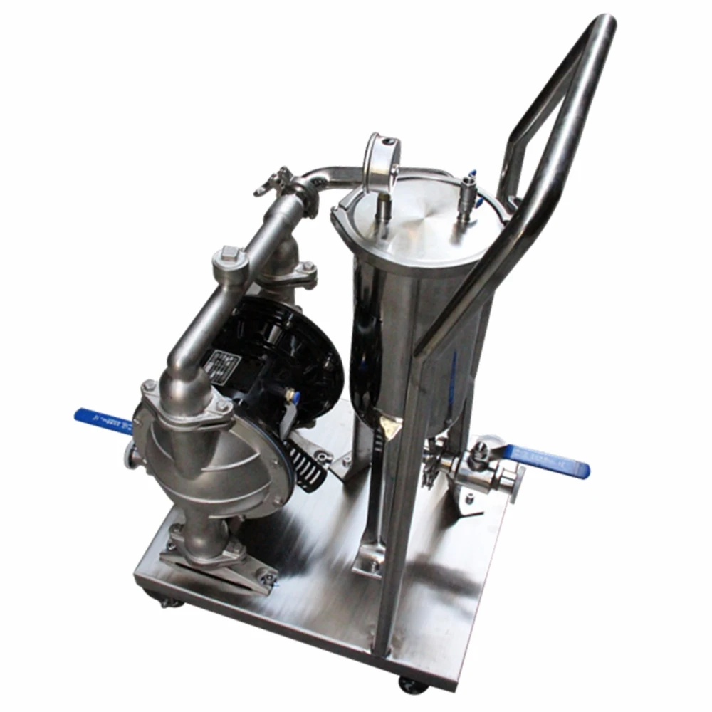 Sanitary different diameter size Large capacity stainless steel 0.22um membrane beer filter