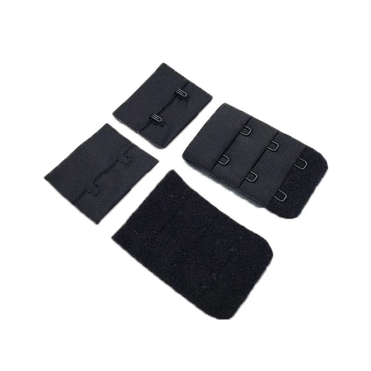 TUTON Cheap Price Underwear Accessories Garment Hook And Eye Tape Back Side Lock Tape 2 Hooks Bra Buckle