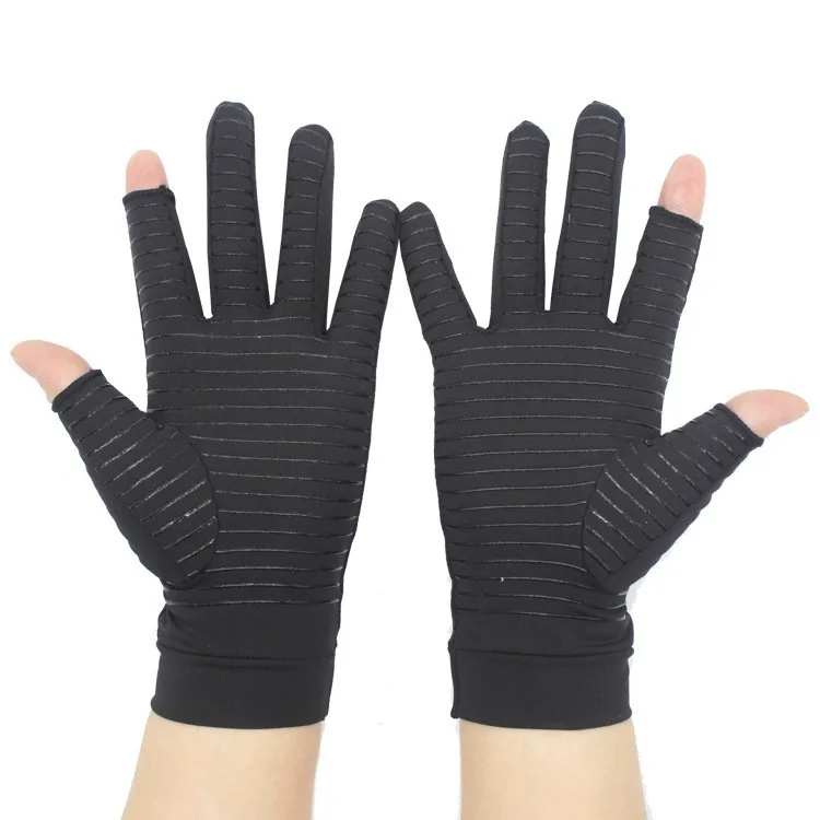 Open Finger Pain Relief Swelling Rheumatoid Osteoarthritis Copper Compression Arthritis Gloves