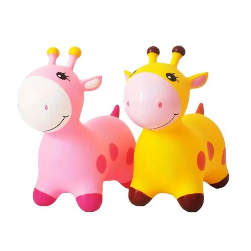 Wholesale Animals Giraffe Jumping Inflatable Ride Bouncer Hopping Gifts Toddlers Pogo Sticks Hoppers Toys
