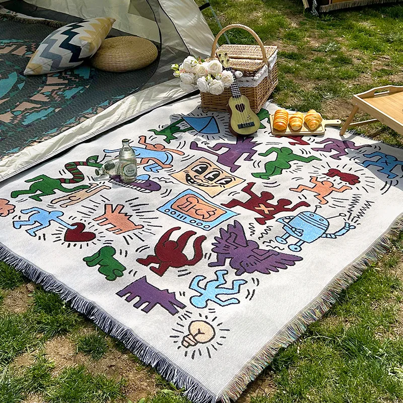 Коврик для дивана из полиэстера и хлопка