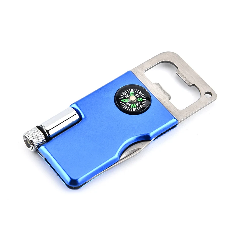 Jiayang  LED Flashlight Travel Compass Bottle Opener  Multifunctional Pocket Knife With Bottle Opener