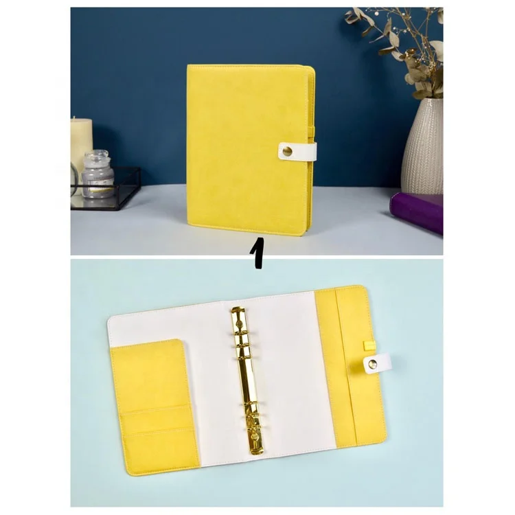 Custom Leather Manufacturer School Diary Notebook Budget Binder Sublimation Blanks Sketch Pads Planner Leather Binder Gift 0012