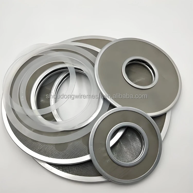 Brass filter disk, water oil separation filter, butterfly shaped stainless steel wire mesh filter disk
