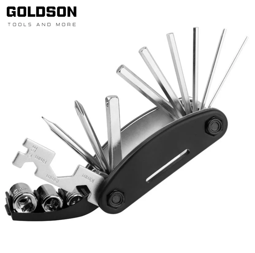 16 in 1 mountain portable multi function bicycle cycling repair kit bike tools