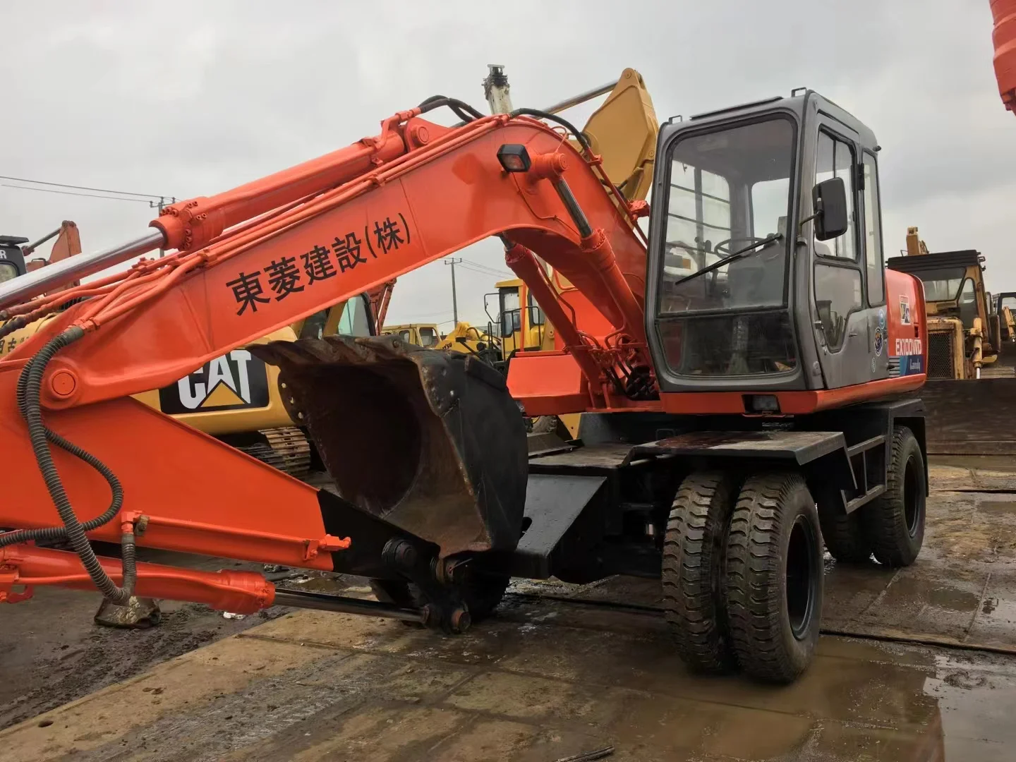 Гарантия длительный срок использования Hitachi EX100 колесный экскаватор 10 тонн ex100 120 150 200 в продаже