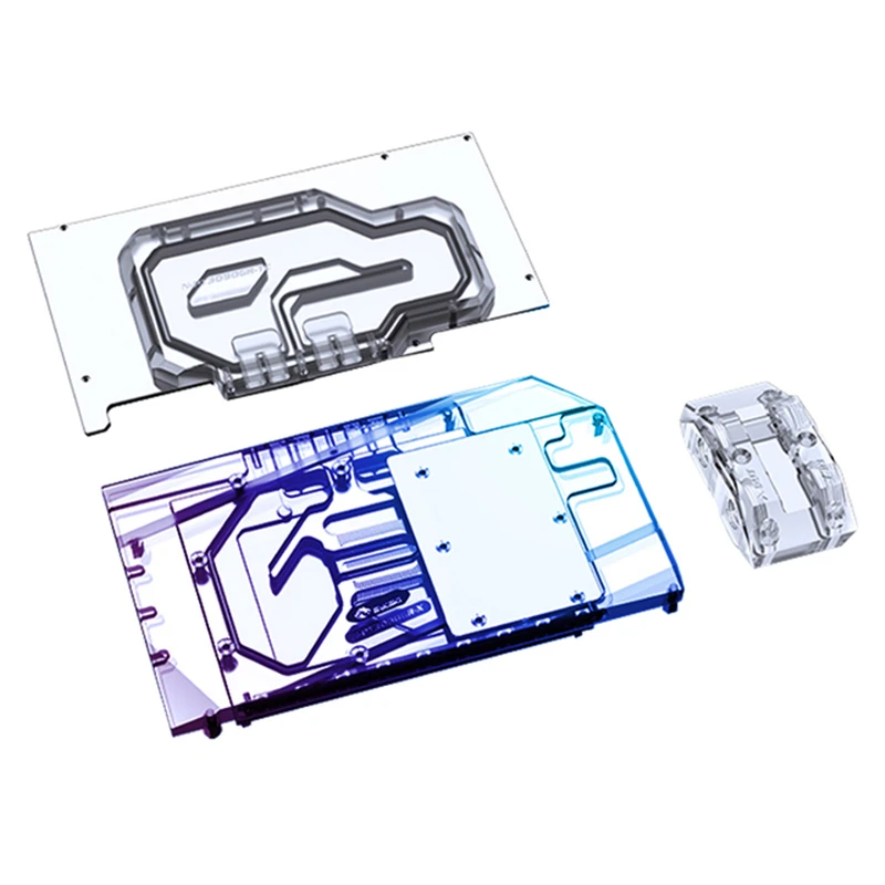 Bykski GPU Active Backplate Block For Palit RTX3090 3080Ti GameRock OC Video Card Dualside Block VRAM Water Cooler N-PT3090GR-TC
