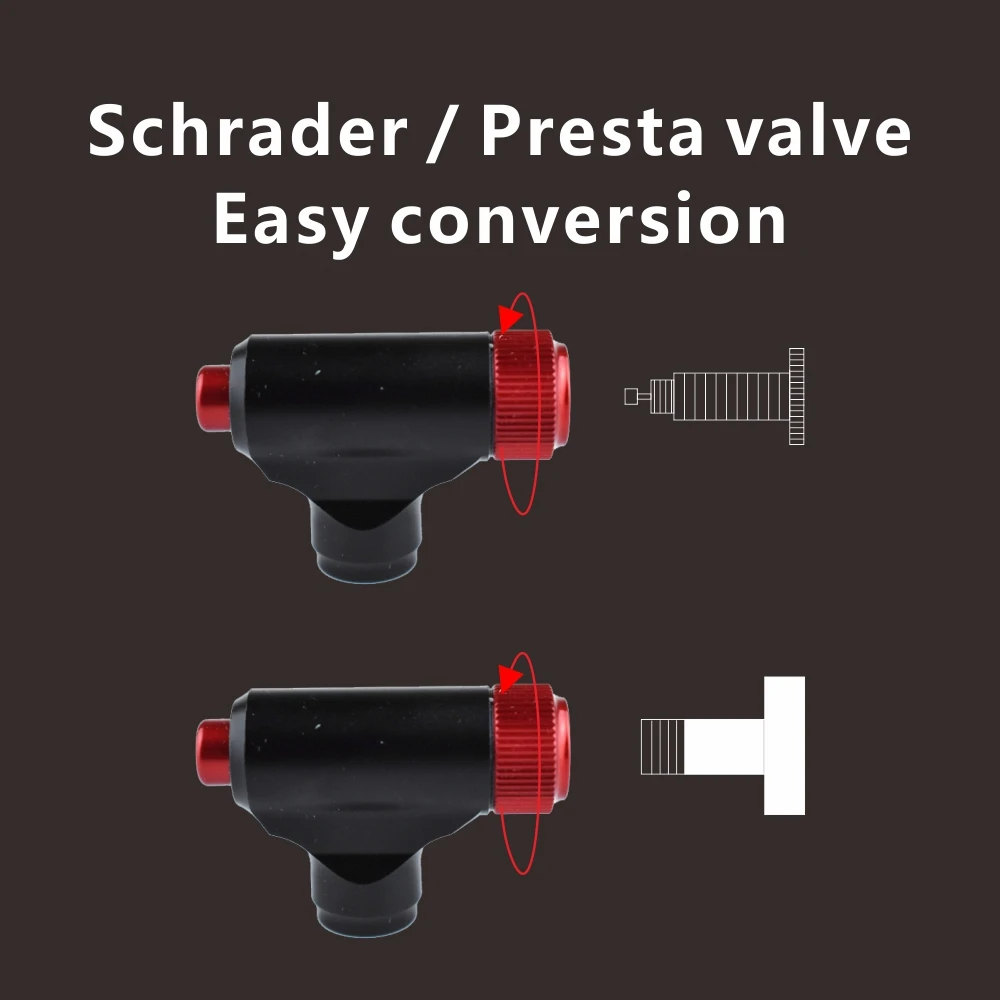 Hengyi Schrader and Presta Compatible CO2 Tire Inflator for MTB Road Bike and Gravel Bike