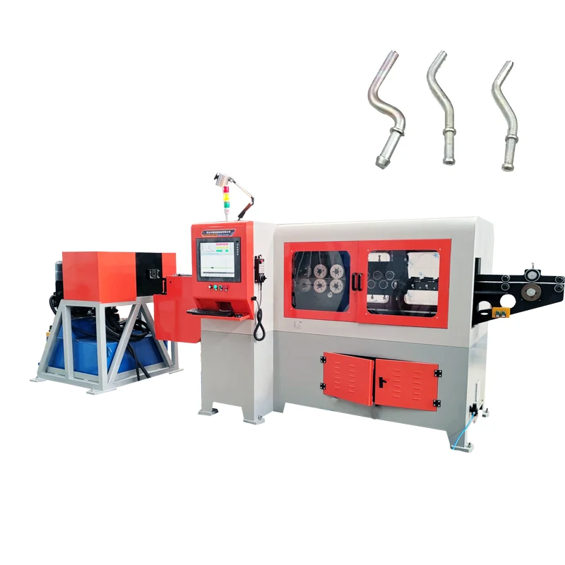 Exhaust  Muffler Hanger  heavy rod end forming machine 3D wire  bending machine automatic
