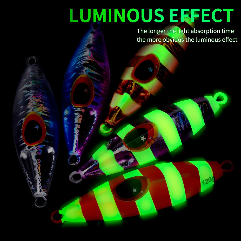 NWERGY Metal Jig Lures Obsession 30g 40g 60g 80g 100g 120g Fishing Lure Zinc Alloy Slow Metal Jigs  For Saltwater Freshwater