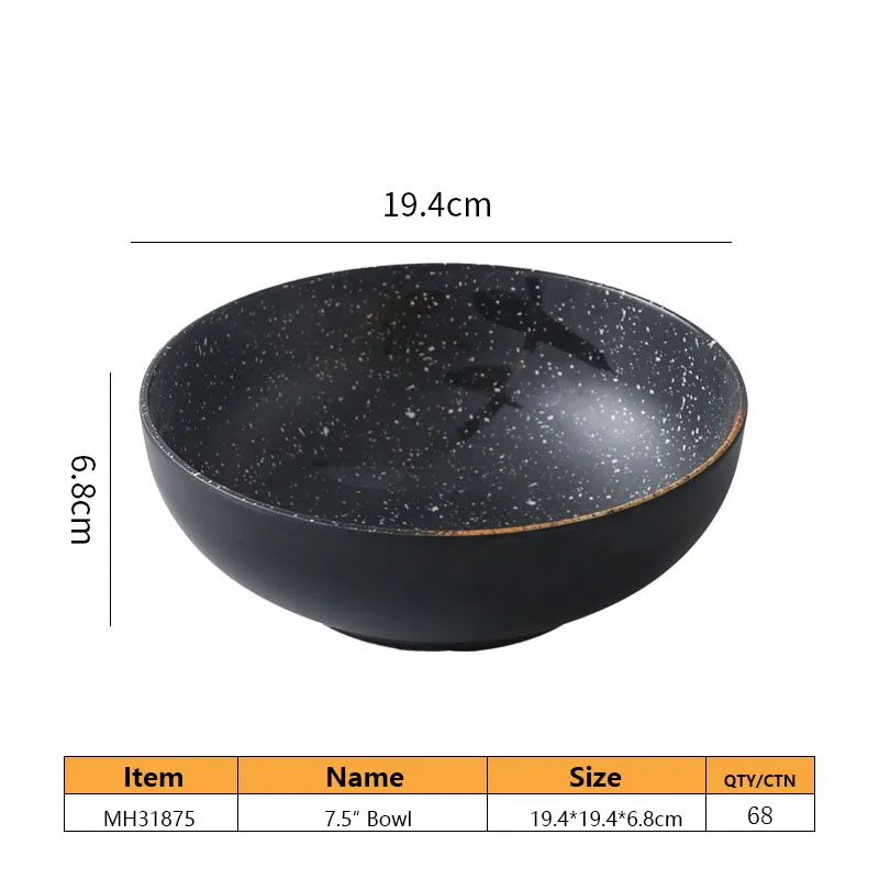Wholesale Black Matte Dinner Set Japanese Restaurant Unbreakable Plastic Melamine Dinnerware Set Plate Dish Bowl Cup Spoon