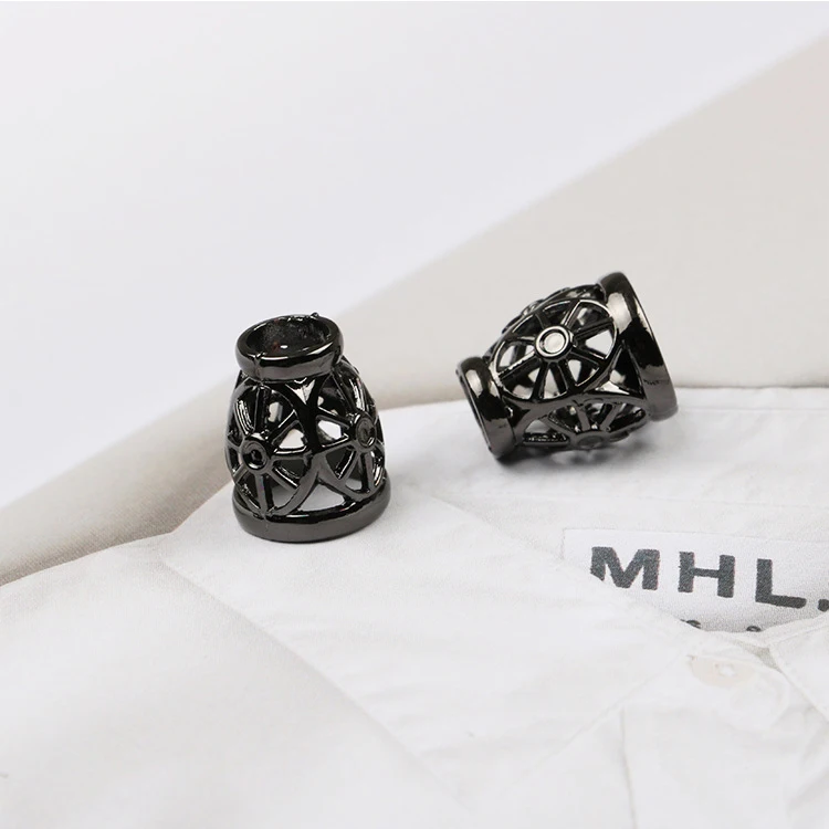 Custom garment accessories metal strap cord ends for hoodie