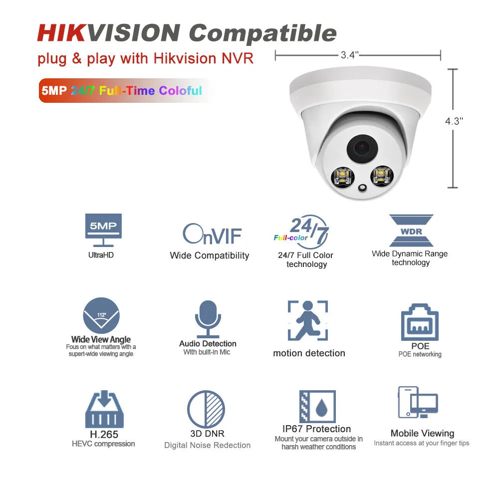  16ch cctv системы 2MP 5MP 8MP 4CH 8CH 16CH DS-7616NI-Q2/16P DS-7608NI-Q1/8 P/M DS-7604NI-Q1/4 POE IP камера CCTV