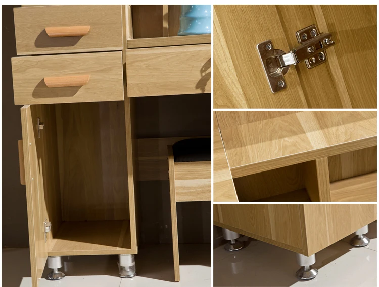 Guangzhou Furniture Natural Oak Bedroom Set With Wardrobe