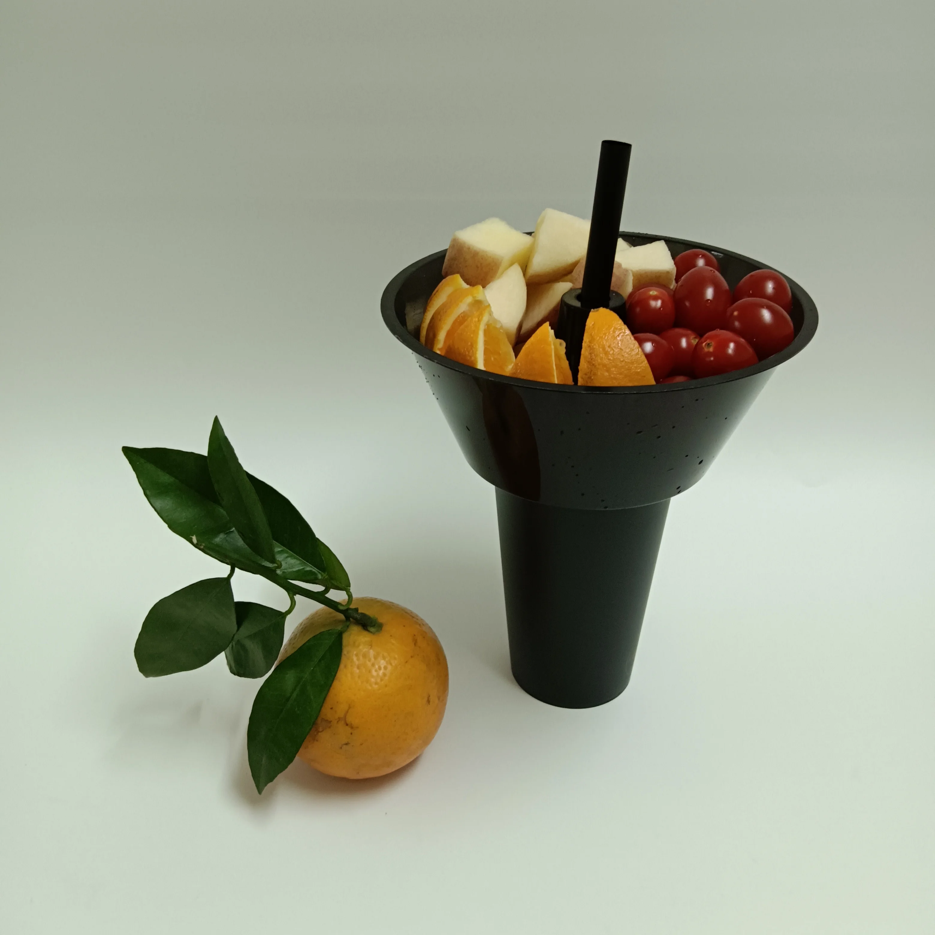 SP038 Food grade Hot Custom Logo movie display drink popcorn cheap cold plastic cup with snack tray