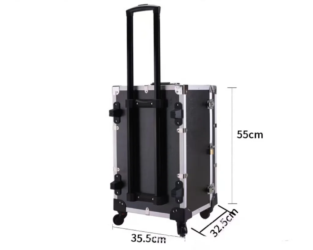 Лидер продаж OEM-дизайн профессиональный алюминиевый ящик для инструментов с колесиком видеобокс кабелем кейс светодиодного полета диджея