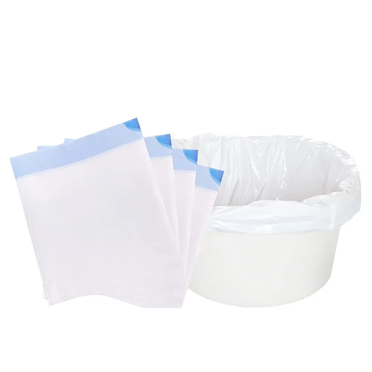 Elderly and Sick Patients Commode Liner Bags for Portable Toilet, Bedpan Bowl or Potty Chair Liners Plastic Commode -Leak Proof